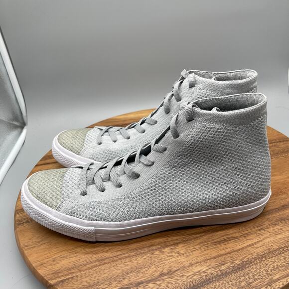 Converse All Star Chuck Taylor II Lunarlon Shoes Men Size 12 Gray Hi Top Flyknit - Picture 3 of 8
